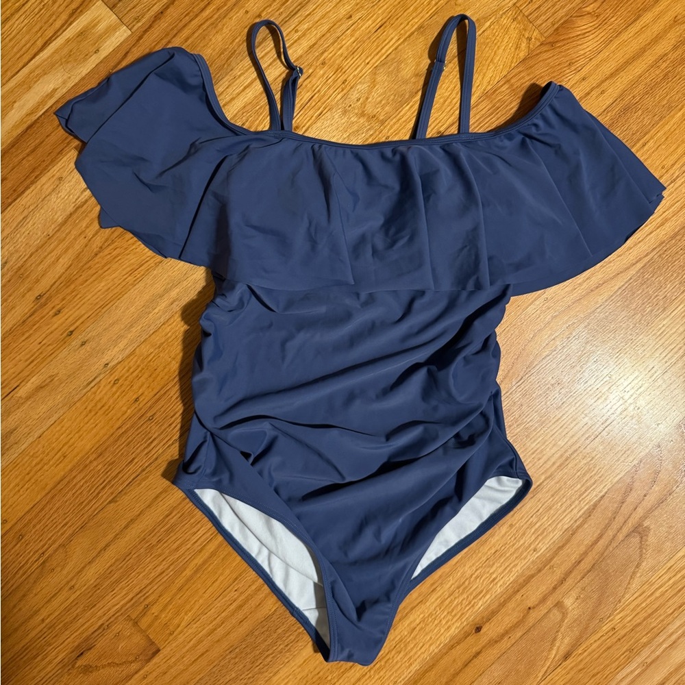 Pink Blush Maternity Swimsuit Size Medium